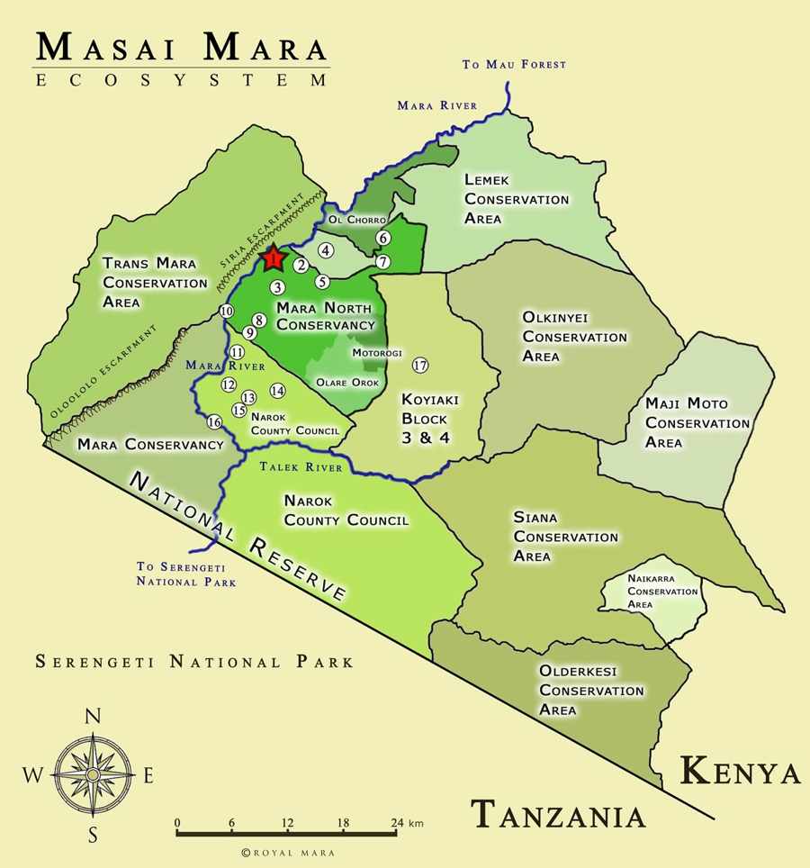 carte masai mara